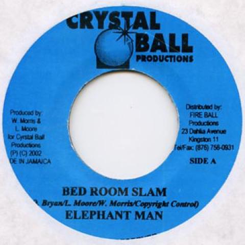 7inch Record ELEPHANT MAN - Bed Room Slam Crystal Ball 2002 Jamaica Reggae, Ska & Dub