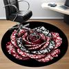 1pc Rose Pattern Chair Carpet for Office, Non-slip, Soft and Durable Office Rug for  Decoration, Perfect for Office Yy260105048