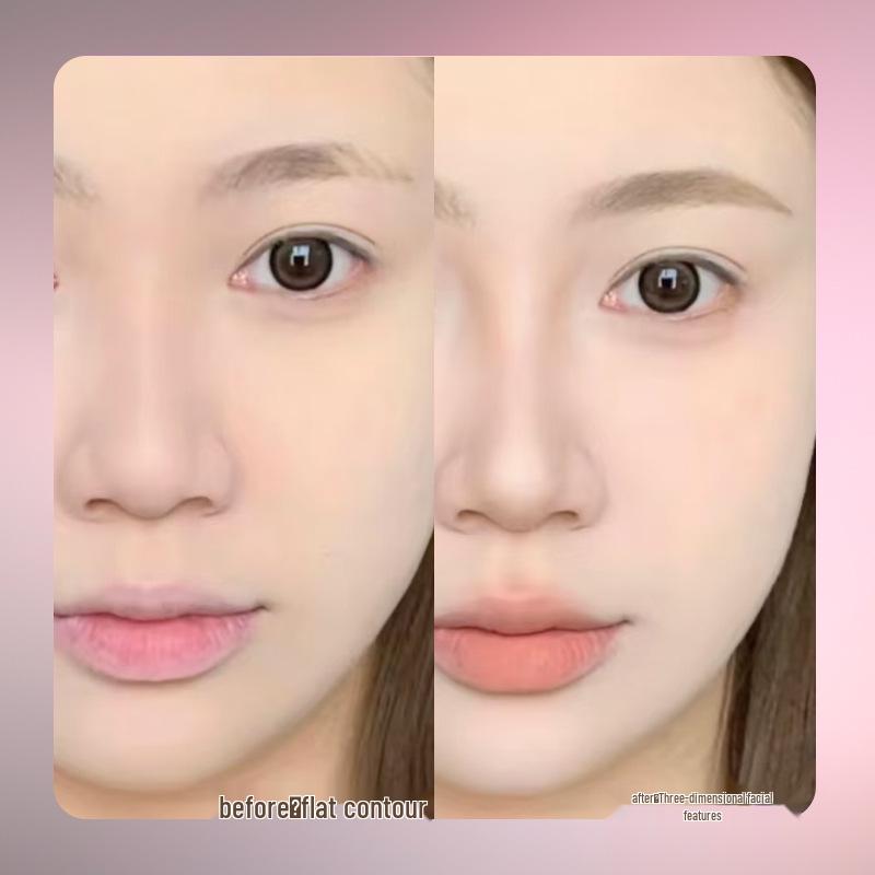 Xixi White Light Moon Phase Matte Contour Palette - Natural Low Saturation Everyday Powder for Beginners