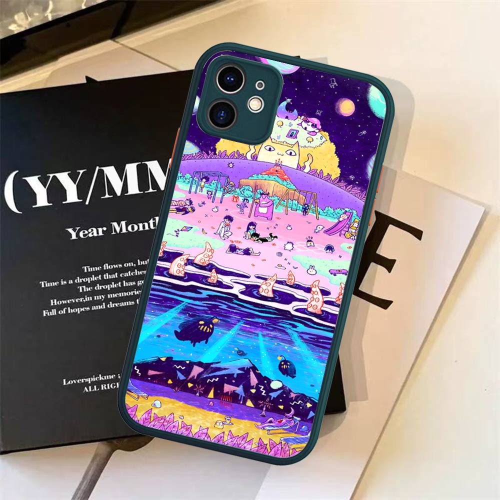 Game Omori Silicone Case For IPhone 16 15 14 13 12 11 Pro Max Plus X XS MAX Shockproof Matte Cover