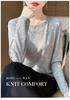 Women's Long Sleeve Round Neck Tencel Cotton Sheer T-Shirt - Slimming, Loose Fit, Knit Base Layer, New Basic Style