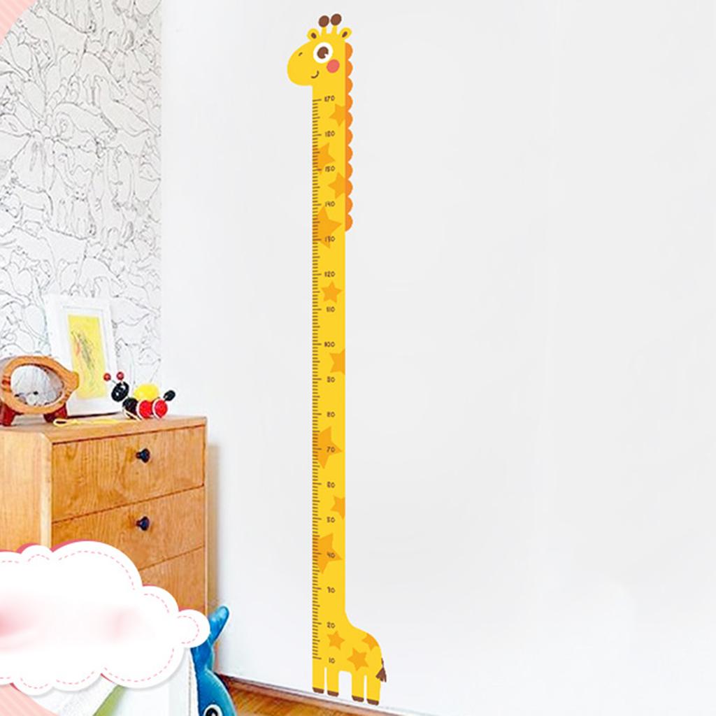 Bunter Höhenaufkleber Einfach anzubringen Kinderwachstumstabelle Aufkleber Lineal Stilvolles Höhenmessgerät Heimwand Ornament Dekoration