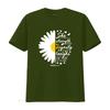 Womens Christian Bible Verse Proverbs 31 28 White Daisy Flower T Shirt Black vintage Washed Versatile Soft
