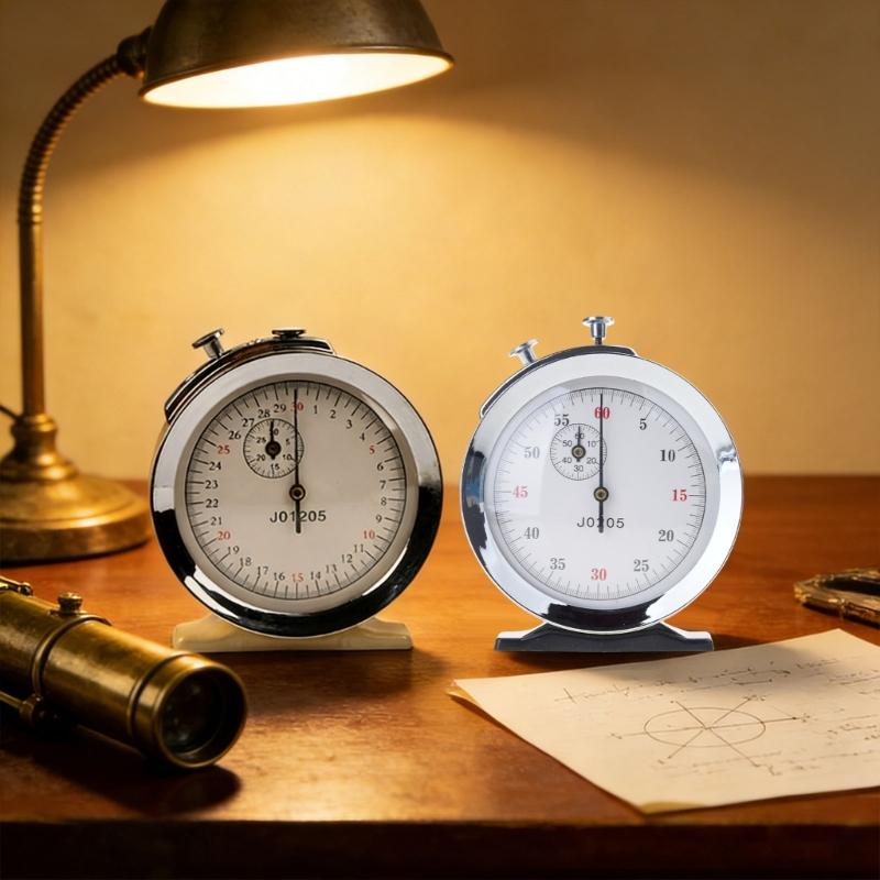 Timer Educativo Cronometro Meccanico in Metallo Cronometro Didattico per Esperimenti di Fisica Insegnamento Sport e Laboratorio