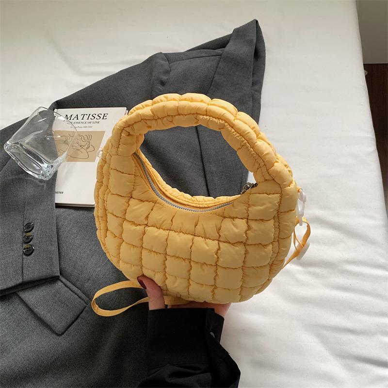 Cloud Pleated Small Bag Women's 2025 Summer New Casual Lightweight Casual Dumpling Bag Commuter Shoulder Crossbody Bag