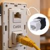 1-5PCS Super Six-category Network Module CAT6A No-print and Non-blocked RJ45 Information Network Module Cat6A Modular Receptacle