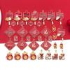 Chinese New Year Red Enamel Pendant Charm for DIY Bracelets & Necklaces