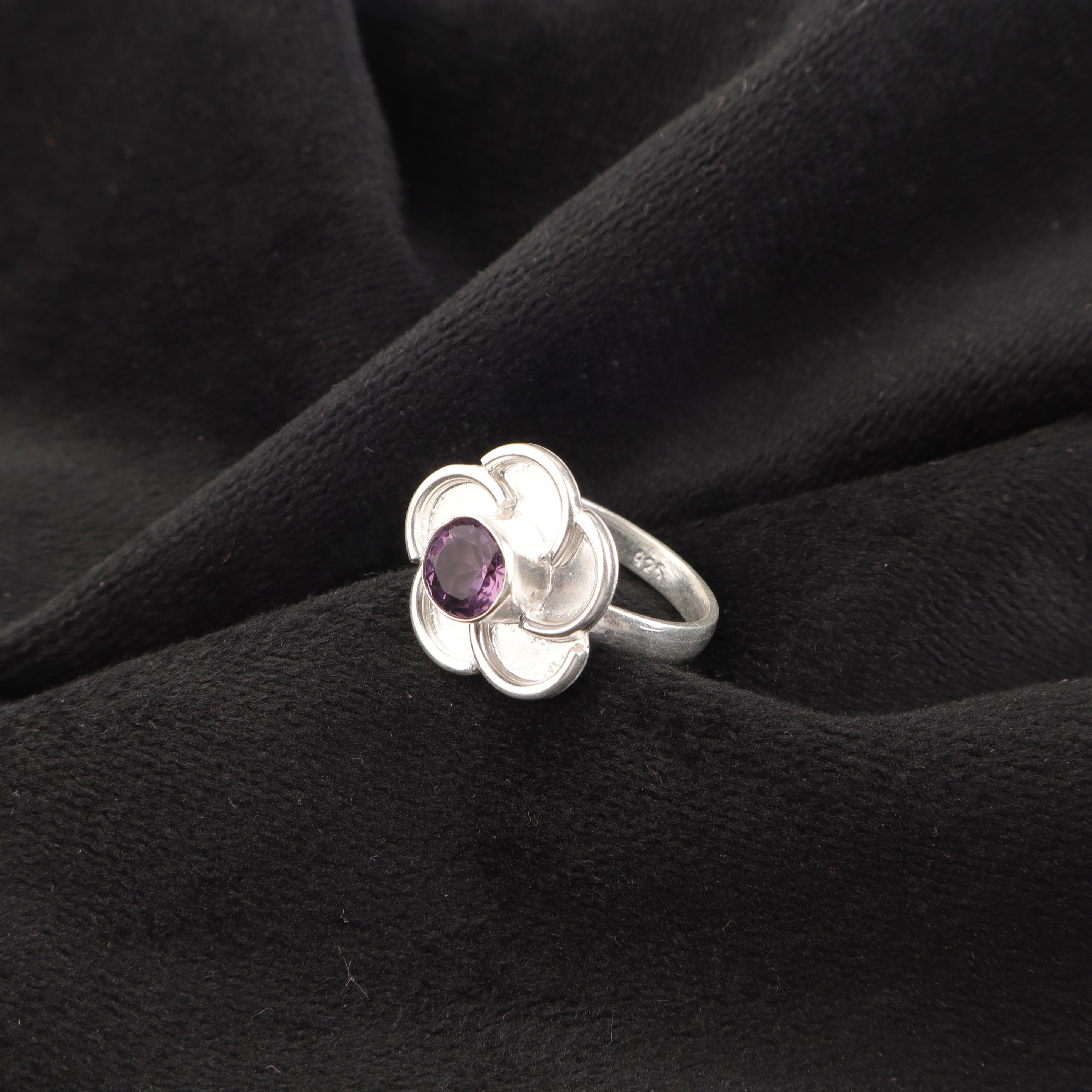 

Украшения из аметиста, кольцо из стерлингового серебра 925 пробы, очаровательные серебряные украшения ручной работы, кольцо с аметистом для свадебного подарка 12 фиолетовый
