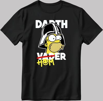 Die Simpsons Homer J Simpson Bedrucktes Reines Baumwoll-T-Shirt für Männer und Frauen Übergroß Lustig Lässig Bequem Kurzärmelige T-Shirts