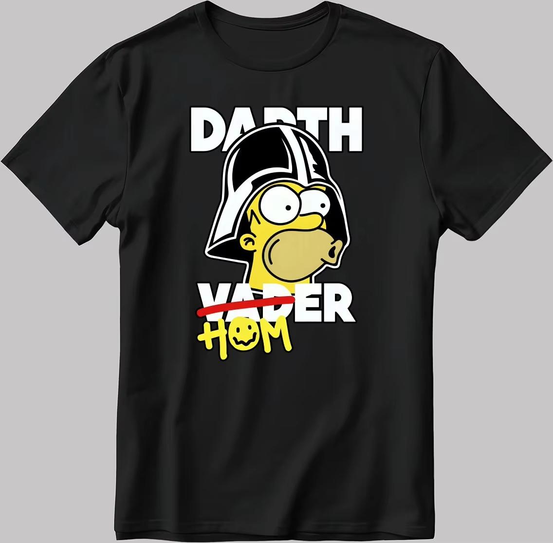 

The Simpsons Homer J. Simpson Printed Pure Cotton T-shirt for Men and Women Oversized Fun Casual Comfortable Short Sleeved Te... S разноцветный