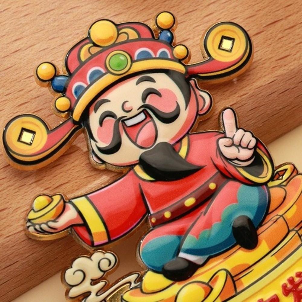 Cartoon 3D Kühlschrankmagnete Traditioneller Glücksbringer Magnetsticker Feierparty
