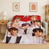 Kpop B-BTS Mode Gruppe Star Flanelldecke Weiche Warme Überwurfdecke für Schlafzimmer Wohnzimmer Bett Reise Camping Picknick Geschenk