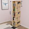 Children's 360° Rotating Solid Wood Bookshelf