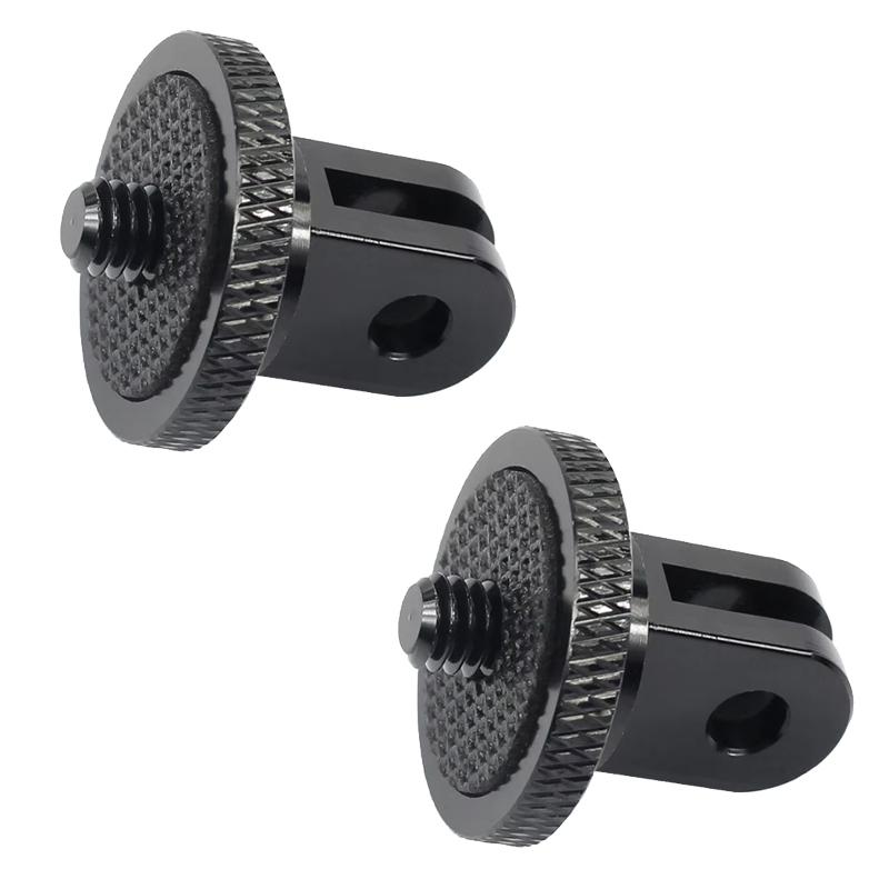 Aluminum Alloy 1/4" Screw Adapter Converter Tripod Mount for GoPro Hero Insta360 SJCAM AKASO DJI Osmo Action Camera Accessories
