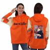 Jujutsu Kaisen Unisex Autumn-Winter Color Block Fleece Hoodie