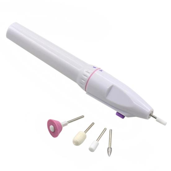 5 Bits Electric Nail File Drill Kit Tips Manicure Toenail Pedicure Salon Pen Shape Set