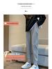 Women's Versatile Black Cropped Harem Sweatpants - Spring To Winter, Slimming with Plus Velvet.