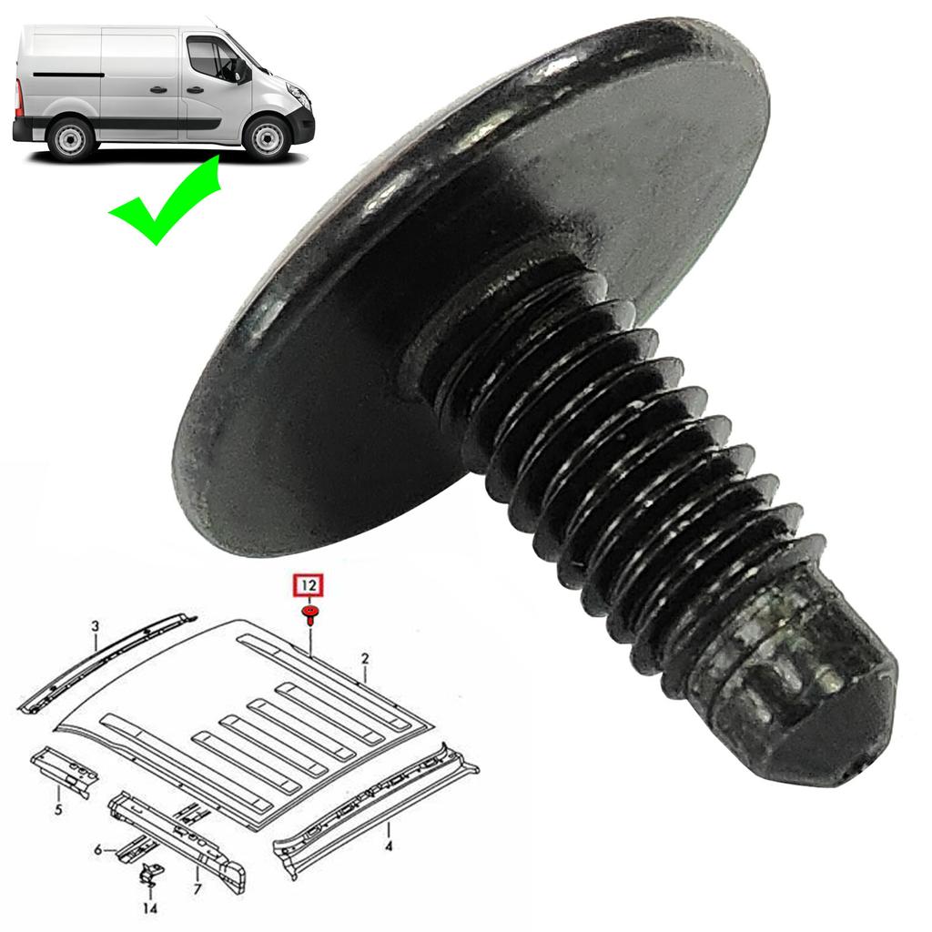 Lot De 10 Vis De Fixation Pour Panneau De Toit Voiture - Vis Métal, Pour Réparation Et Entretien Automobile