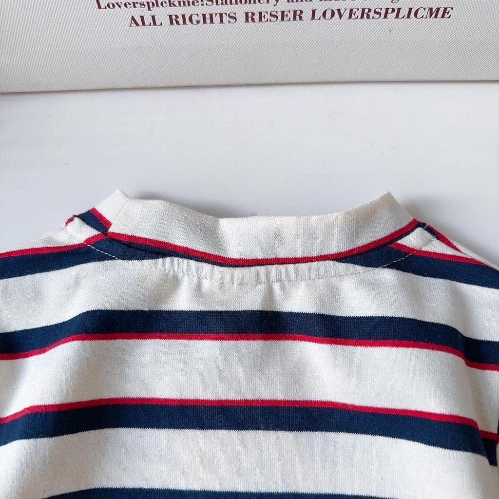 Girls' Rabbit Police Officer 2-Piece Set: Striped Shirt & Suspender Skirt for Casual Wear (Style AQB039)