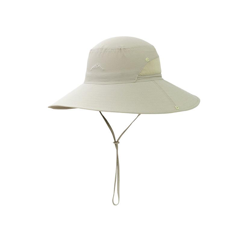 Summer Outdoor Sunscreen Hat UV Protection Big Eaves Bucket Hat Breathable Sun Hat Anti Splashing Fishing Hat