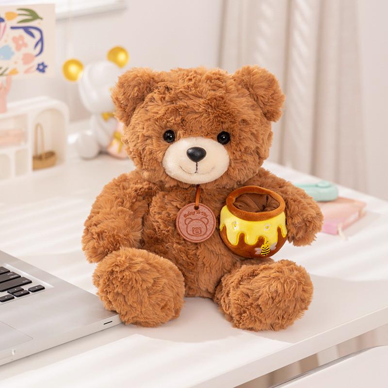 Teddy Honey Pot Bear Plush Toy Dolls Room Decoration Children Gift Christmas