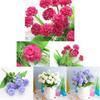 Stunning 9 Heads Fake Silk Carnation Flower Bunch For Chic Home Decoration And Wedding