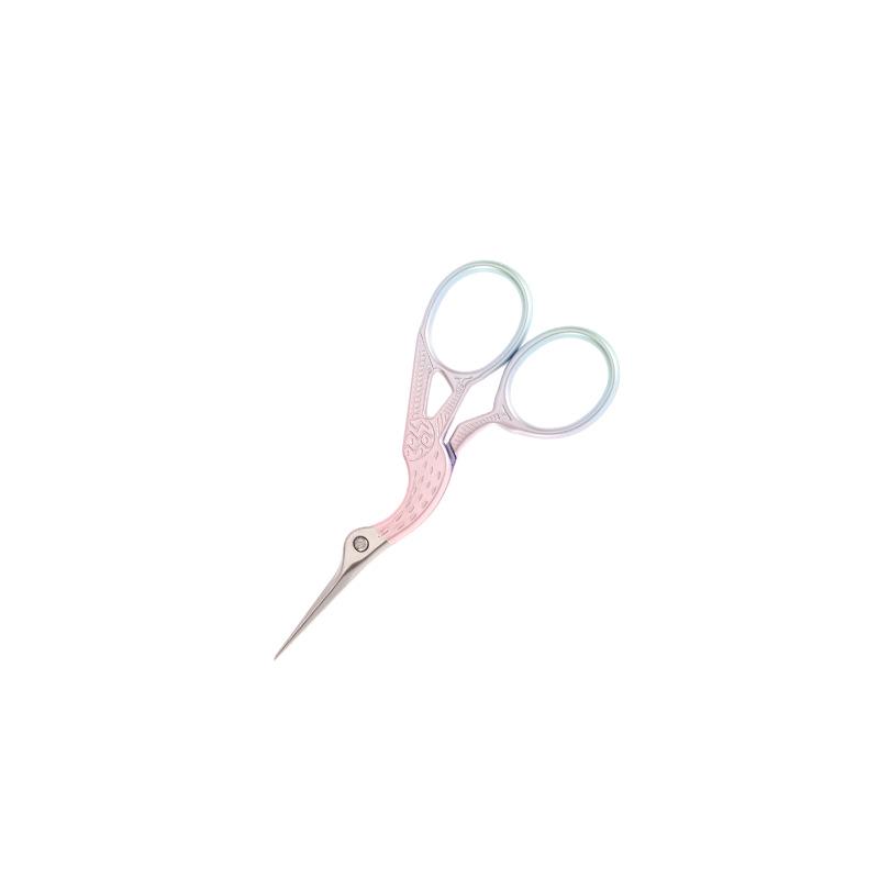 Crane-Shaped Stainless Steel Scissors for Retro Paper Cutting and Handmade Cross-Stitch