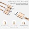3 In 1 USB Charger Cable for iPhone Micro USB Type C Cable for Fast Charging Cable Charger Cord