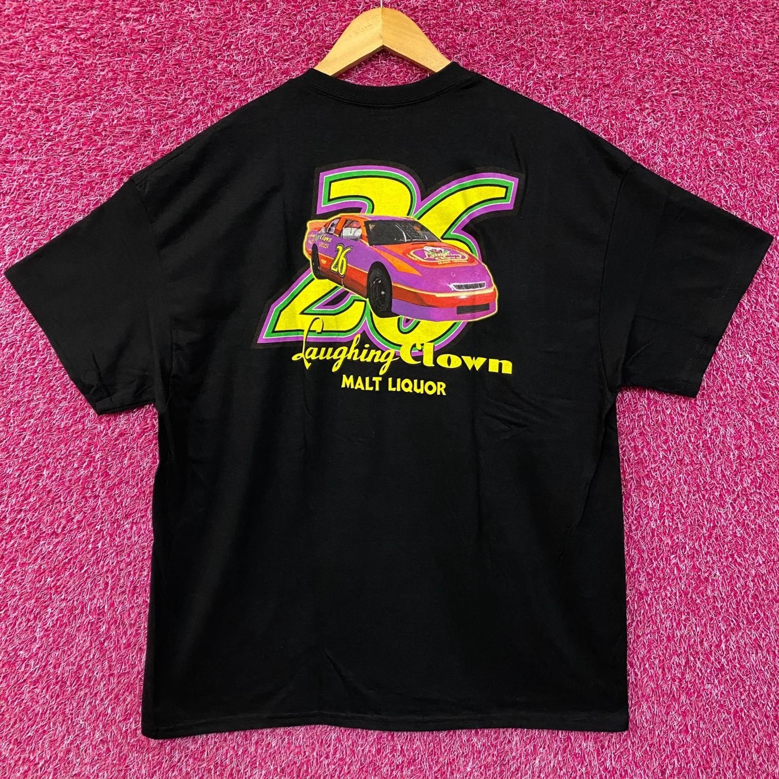 Talladega Nights Laughing Clown Malt Liquor #26 Racing tshirt XL