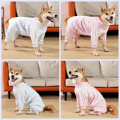 Pet Home Clothes  Anti-hair Loss Pajamas Fashion Winter Dog Clothes Medium/Large Dogs Four-legged Cotton Clothing Surgical Gowns