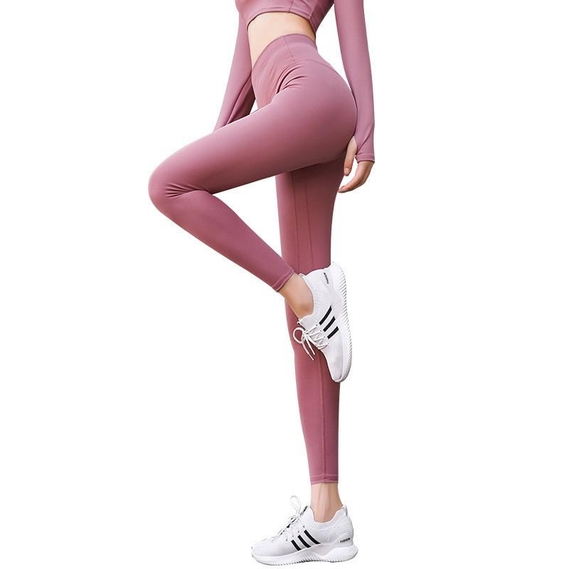 Seamless High-Waist Tummy Control Leggings: Body-Shaping Hip-Lifting Yoga Pants for Women
