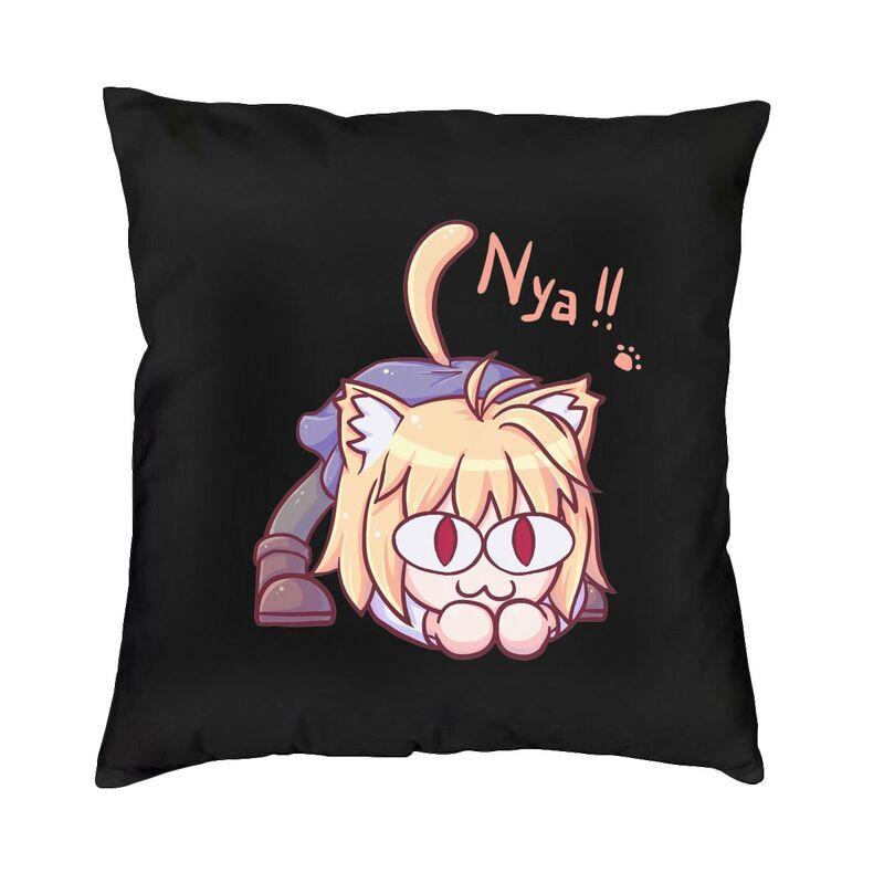 Neco Arc Square Throw Pillow Cover Home Decorative 3D Double Side Print Cartoon Animated Tv Movie Cushion Cover for Car 30x30cm 12x12in