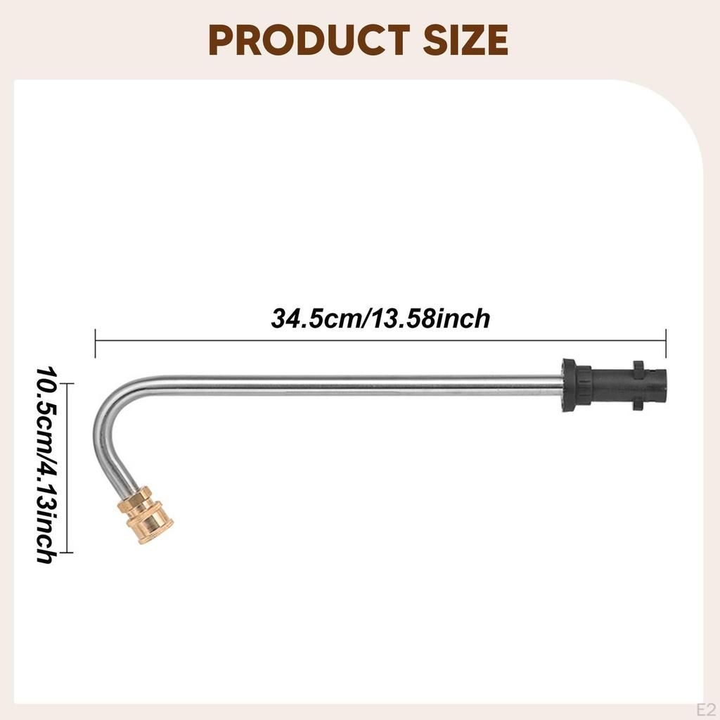 Extension Lance for High-pressure Cleaner, Extendable Metal Rod, Easy Attachment, Practical