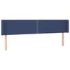 VidaXL Tête de Lit à LED Meuble de Chambre à Coucher Accessoire de Lit Double Tête de Cadre de Lit Intérieur Bleu 3123116