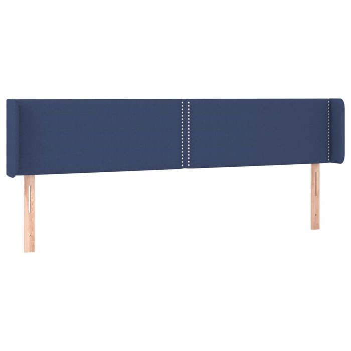 VidaXL Tête de Lit à LED Meuble de Chambre à Coucher Accessoire de Lit Double Tête de Cadre de Lit Intérieur Bleu 3123116