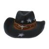 Western Cowboy Straw Hat Outdoor Visor Rider Beach Travel Mountaineering Ladies Sunscreen Tibetan Hat Hat Tide