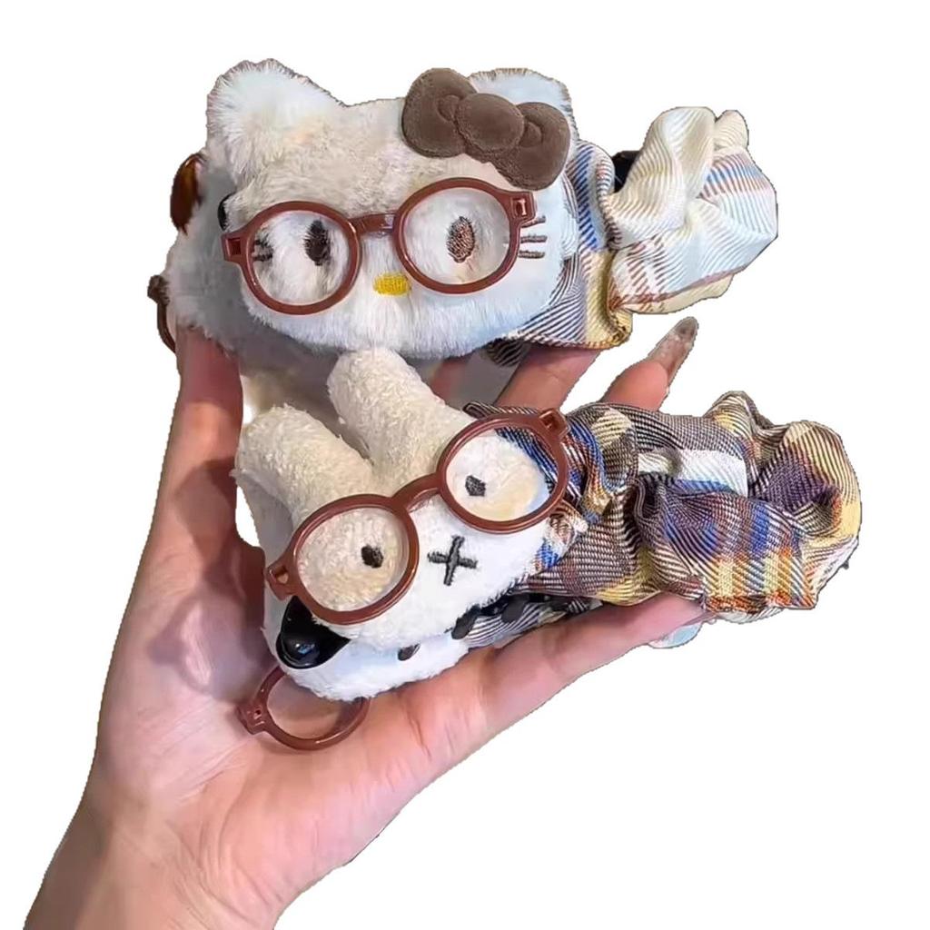 Mori styl Nadýlený Dívčí Puntíkovaný Banánový Spona pro Výčesy