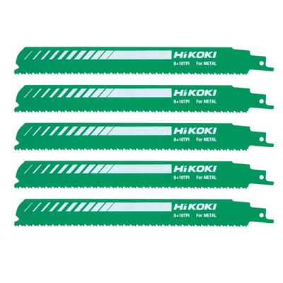 HiKOKI Saber Saw Reciprocating Saw Combination Blade Total Length Pack of for Extra Thick Stainless Steel Pipes Blade, Blade, No. 112, 225mm, 8-10