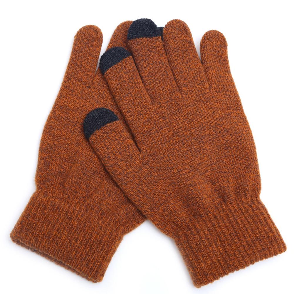 General Winter Plush Knitted Gloves Warm Thicken Touch Screen Telefingers for Outdoor