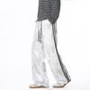 SHIJINGZU American Streetwear Striped Straight-Leg Casual Pants