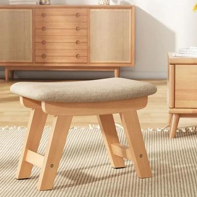 Cloth Small Stool Creative Household Shoe Stool Tea Table Stool Living Room Wood Solid Bench Modern Simple Sofa