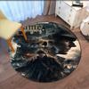 Custom Name Sherlock Holmes Printed Round Rug Carpet Chair Rug Area Rug Entryway Doormats,for Office Chair Living Room Bedroom Kitchen Room.