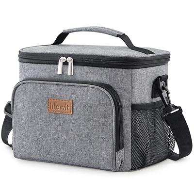Lifewit Cooler Soft Insulated Lunch 9L Can Be Carried by Hand or Over the Gray Box, Small, Lightweight, Cooler, Bag, Capacity, Shoulder, Triple-Layer