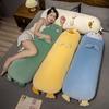Cartoon 70~120cm Duck Long Pillow Stuffed Soft Animal Chick Penguin Dinosaur Bolster Plushie Sleeping Leg Support Birthday Gift