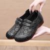 Fashion GKTINOO Ladies Genuine Leather Breathable Woman Summer Shoes 2025 Hollow Comfortable Female Flat Shoes Women Handmade Sandals