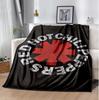 Hot Chili Peppers Flannel Blanket Soft Warm All-Season Throw, Design for Camping, Car Travel, Hiking Sofa, Bed, Office Perfect Gift for Parties