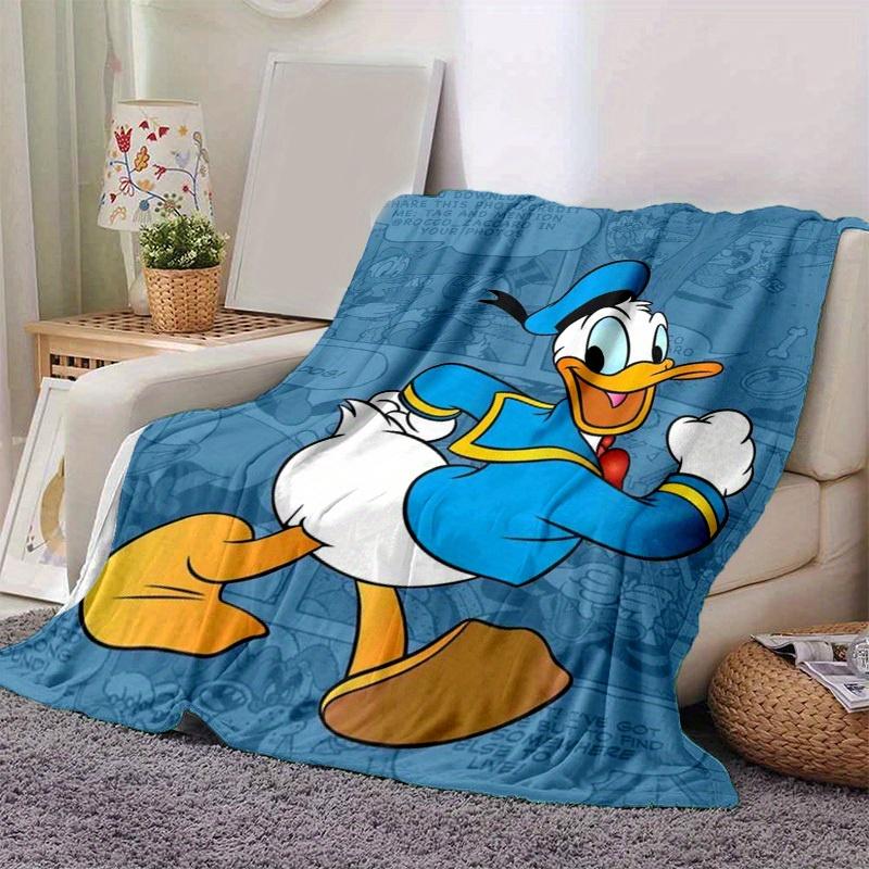 

1pc. Donald Duck Cartoon Print Blanket - Perfect for Home Decor, Office Use, Outdoor Activities, Gift Idea, Suitable for All Seasons (Home Decor) 130cmx150cm