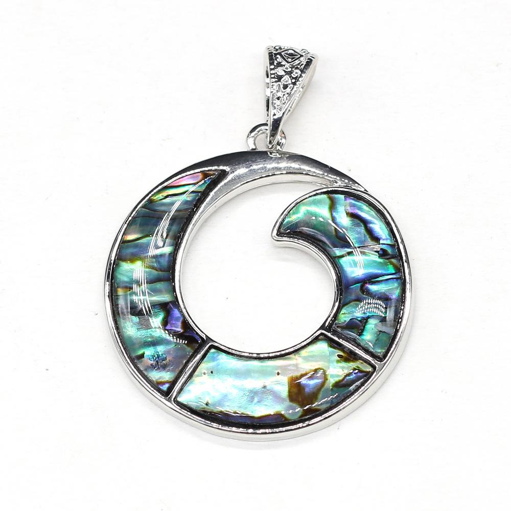 

Подвеска из натуральной ракушки Abalone, ожерелье с подвеской для изготовления ювелирных изделий своими руками, ожерелье, браслет, аксессуар 40x43mm