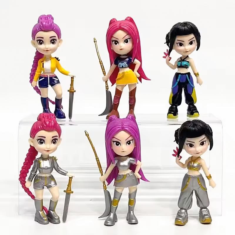 NEW Kpop Devil Hunter Rumi Zoe Mira anime polyvinyl chloride character collection desktop trinkets Childrens New Year gift