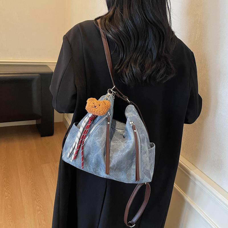 Women's Commuter Shoulder Bag Large Capacity Vintage Tote Bag